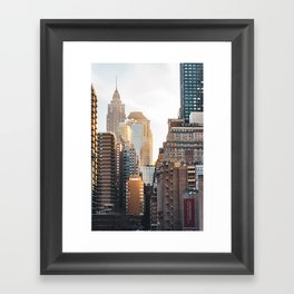New York City Golden Hour | Architecture and Travel Photography Framed Art Print