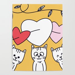 I love you, cat. Poster