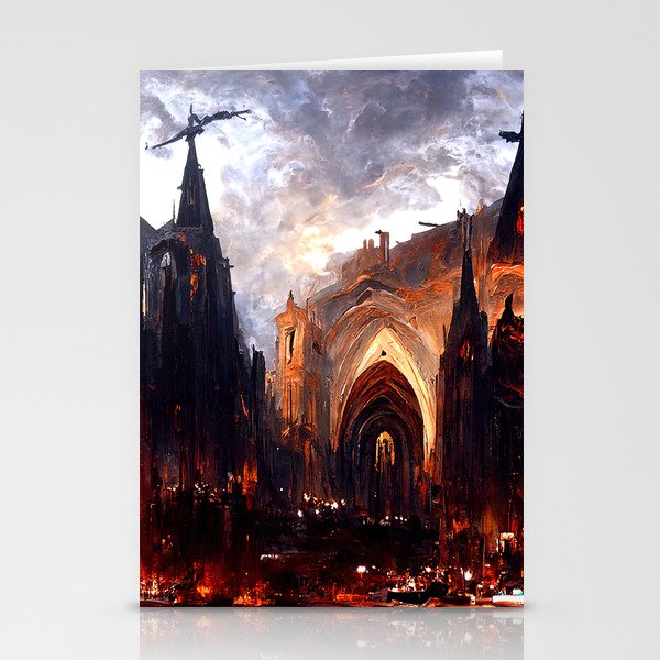 Lucifer Palace in Hell Stationery Cards