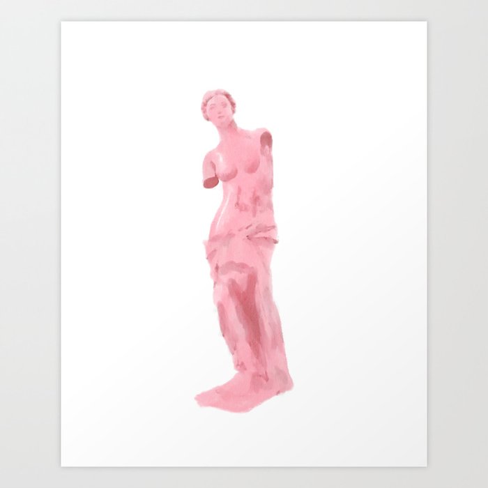 Bright Pink Venus Art Print
