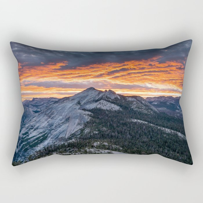 Firey Yosemite Sunrise Rectangular Pillow