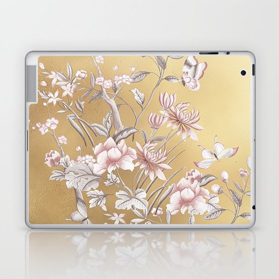 Chinoiserie Gold Laptop & iPad Skin