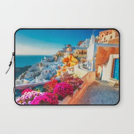 Santorini Landscape Photography Laptop Sleeve