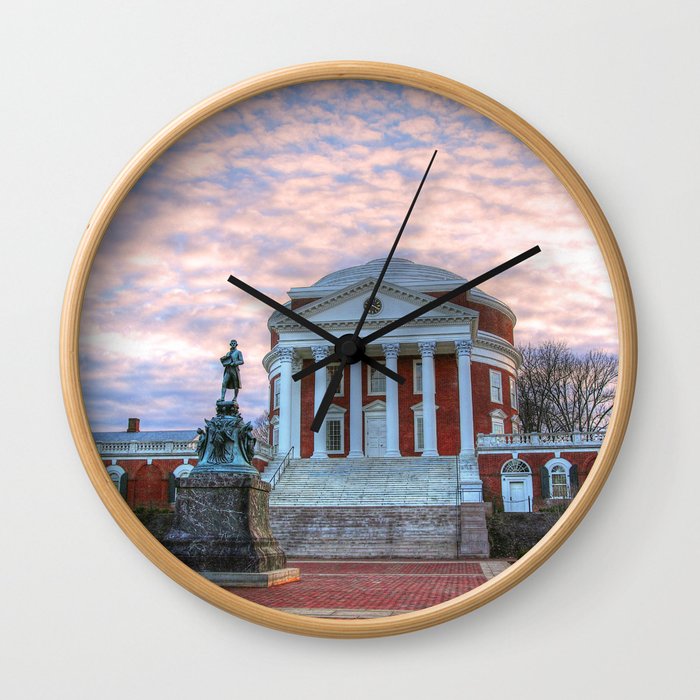 UVA,Charlottesville VA,Virginia,UVA Rotunda Picture,uva Cavaliers,University Virginia,University Va,uva frame,uva canvas Wall Clock