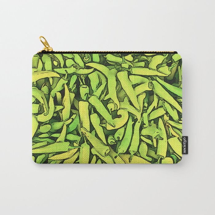 Carliston Peppers Black Outline Art Carry-All Pouch