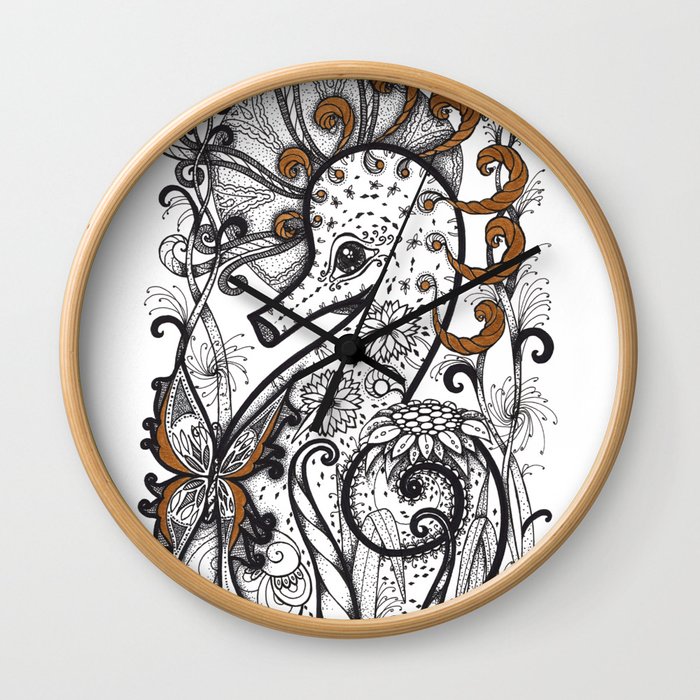 Empowered Seahorse Wall Clock