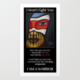 Compassion Warrior Art Print
