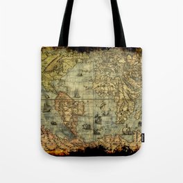 Vintage Old World Map Tote Bag