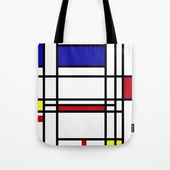 Piet Mondrian ,“ Composition No.10 ” Tote Bag by DOHSHIN | Society6