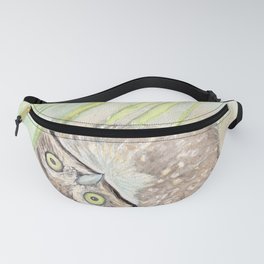 Watercolor Painting of Picture "Vizcachera Owl" Fanny Pack