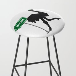 No Adulting Today Ostrich Humorous Design Bar Stool