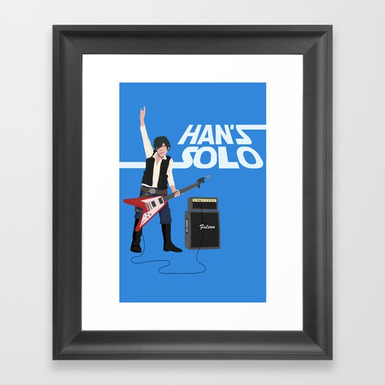 Han's Solo Framed Art Print