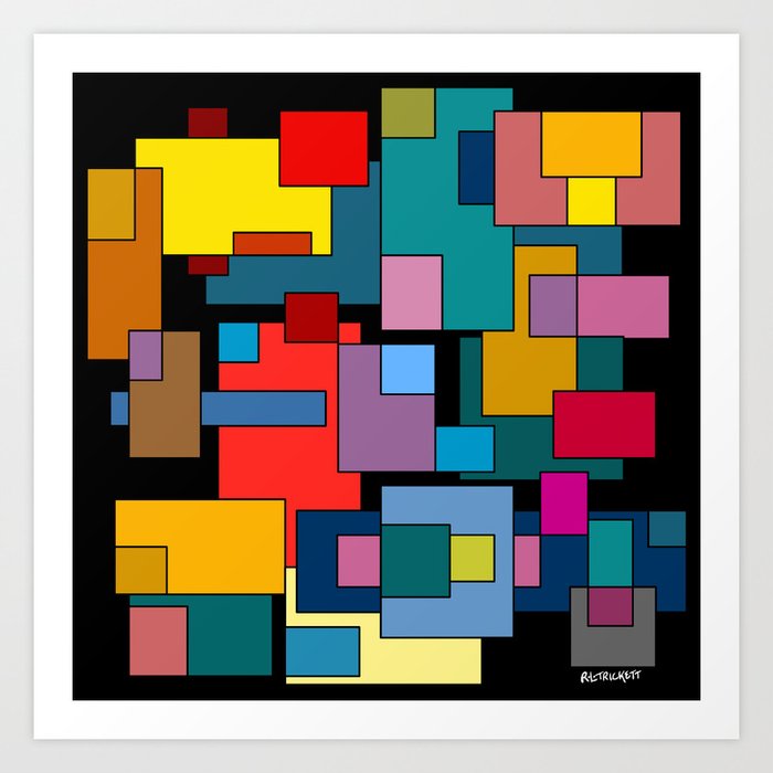 Color Blocks #4A Art Print