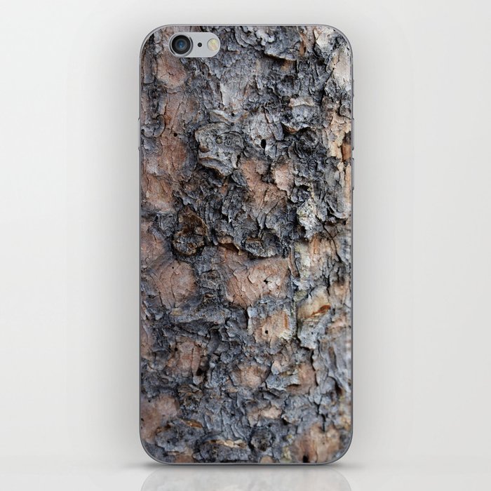 Wood Log Bark Texture from Wyoming iPhone Skin
