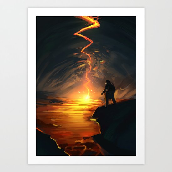 Lava Pit Art Print