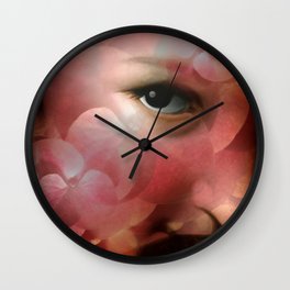 "Lady in autumn rose" Wall Clock
