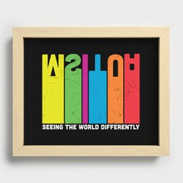 Seeing The World Differently Autism Awareness Recessed Framed Print