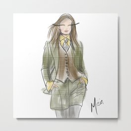 Fierce Honey Metal Print | Pop Art, Digital, Watercolor, Fashiondesign, Graphicdesign, Girl, Highfashion, Femme, Fashionillustration 