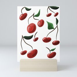 Cheerful Cherries Mini Art Print