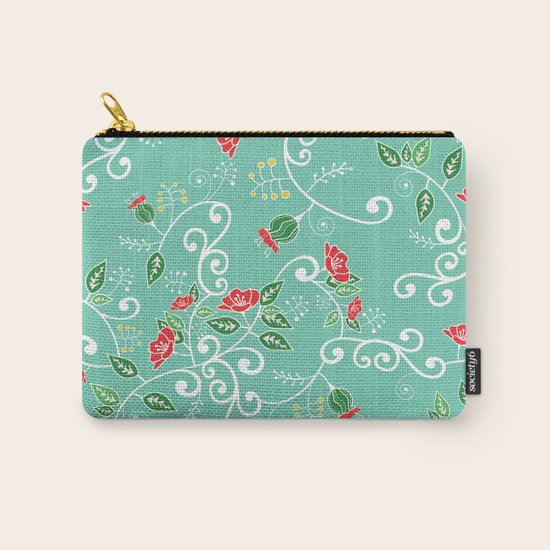 Floral Carry-All Pouch
