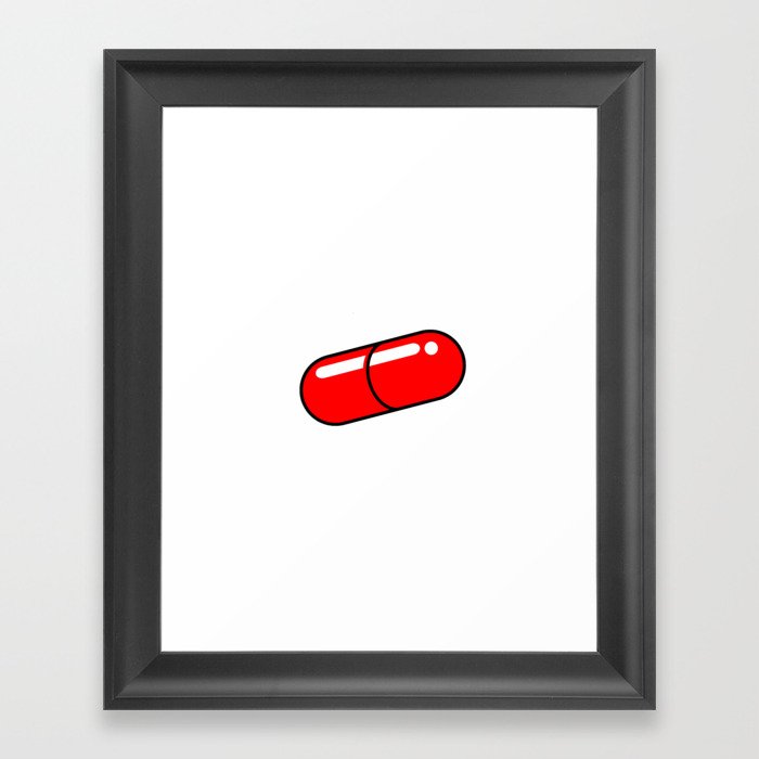 Red Pill solo Framed Art Print