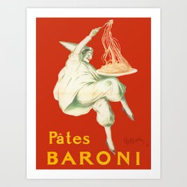 Vintage poster - Pates Baroni Art Print