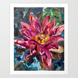 Although Rooted in Mud, Lotus became her HOME  Art Print
