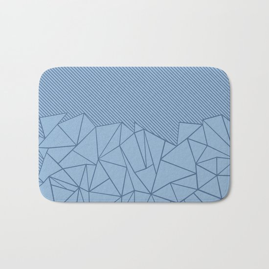 Ab Lines 45 Blues Bath Mat
