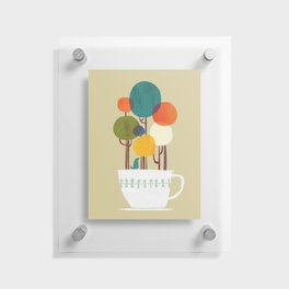 Life in a cup Floating Acrylic Print