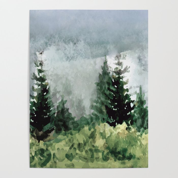 Pine Trees 2 Poster