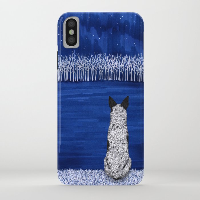 Blue Forest, Starry Sky (Artwork by AK) iPhone Case