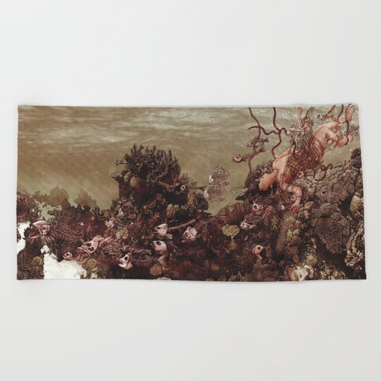 Because of Me, I Lay to Rest with You Beach Towel