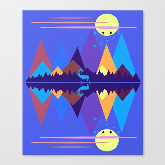 Mountain Scene #2 Canvas Print