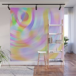 Rainbow Swirl Wall Mural