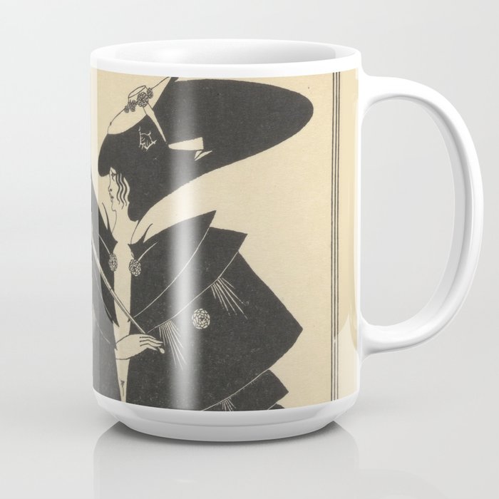 AUBREY BEARDSLEY Salome Oscar Wilde The Black Cape Coffee Mug by