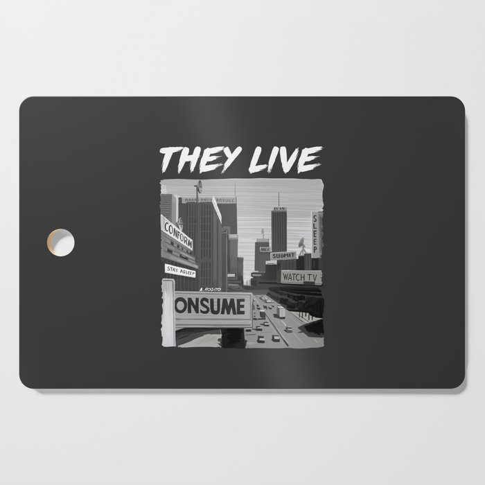 They Live Illustration Cutting Board