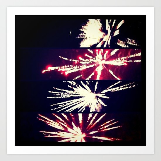 Bright and Blurry it goes Art Print