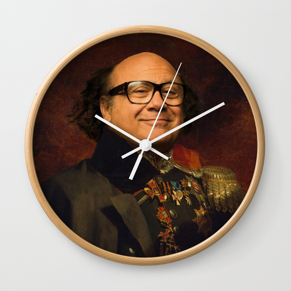 Danny Devito Classical Regal General Painting Wall Clock By Funnyphotoshop Society6