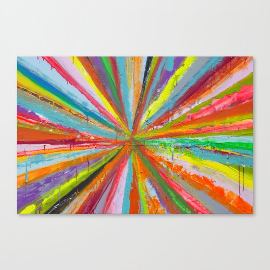 Exploding Rainbow Canvas Print