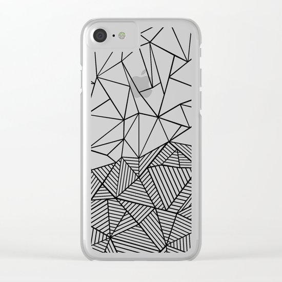 Ab Half n Half Clear iPhone Case