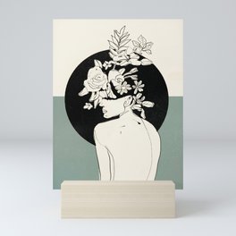 Bloom 8 Line Drawing Mini Art Print