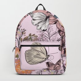 ....what does her butterflies there... Backpack