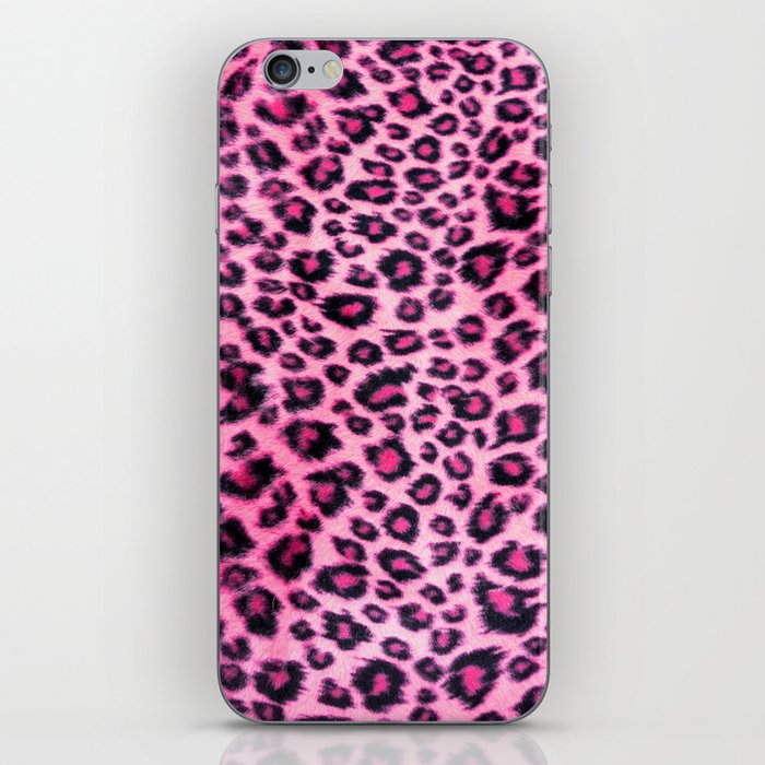 Pink Leopard Pattern iPhone Skin