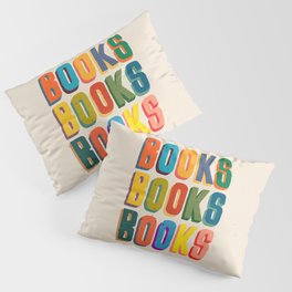 Books books books Pillow Sham