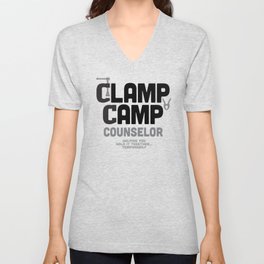 Clamp Camp Counselor V Neck T Shirt
