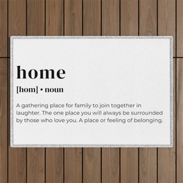 Funny Noun Dictionary Definition of Home Word Style  Outdoor Rug