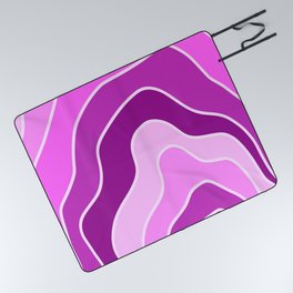 Geode pink Picnic Blanket
