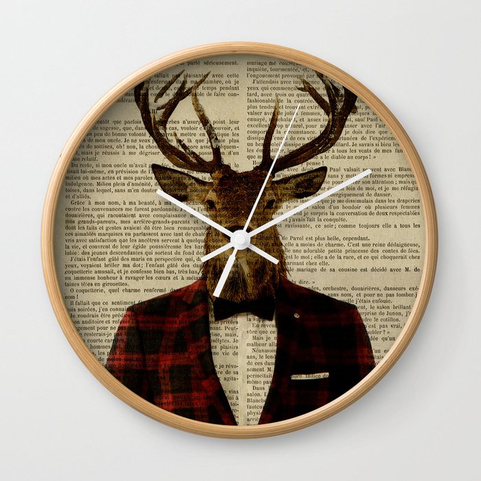Lord Stag Wall Clock