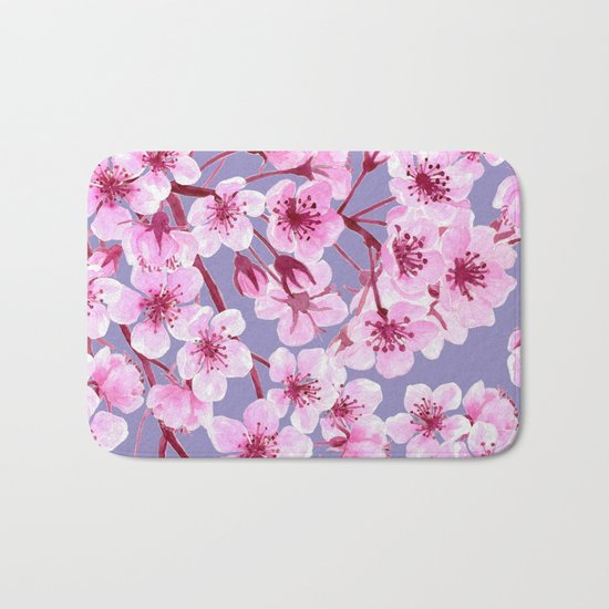 Cherry blossom pattern Bath Mat
