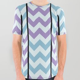 Lavender Blue All Over Graphic Tee
